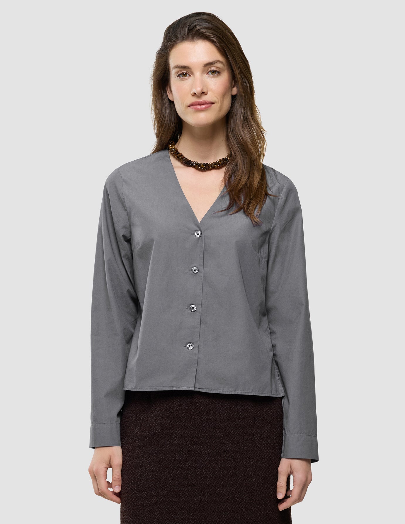 Madison Blouse Steel Grey